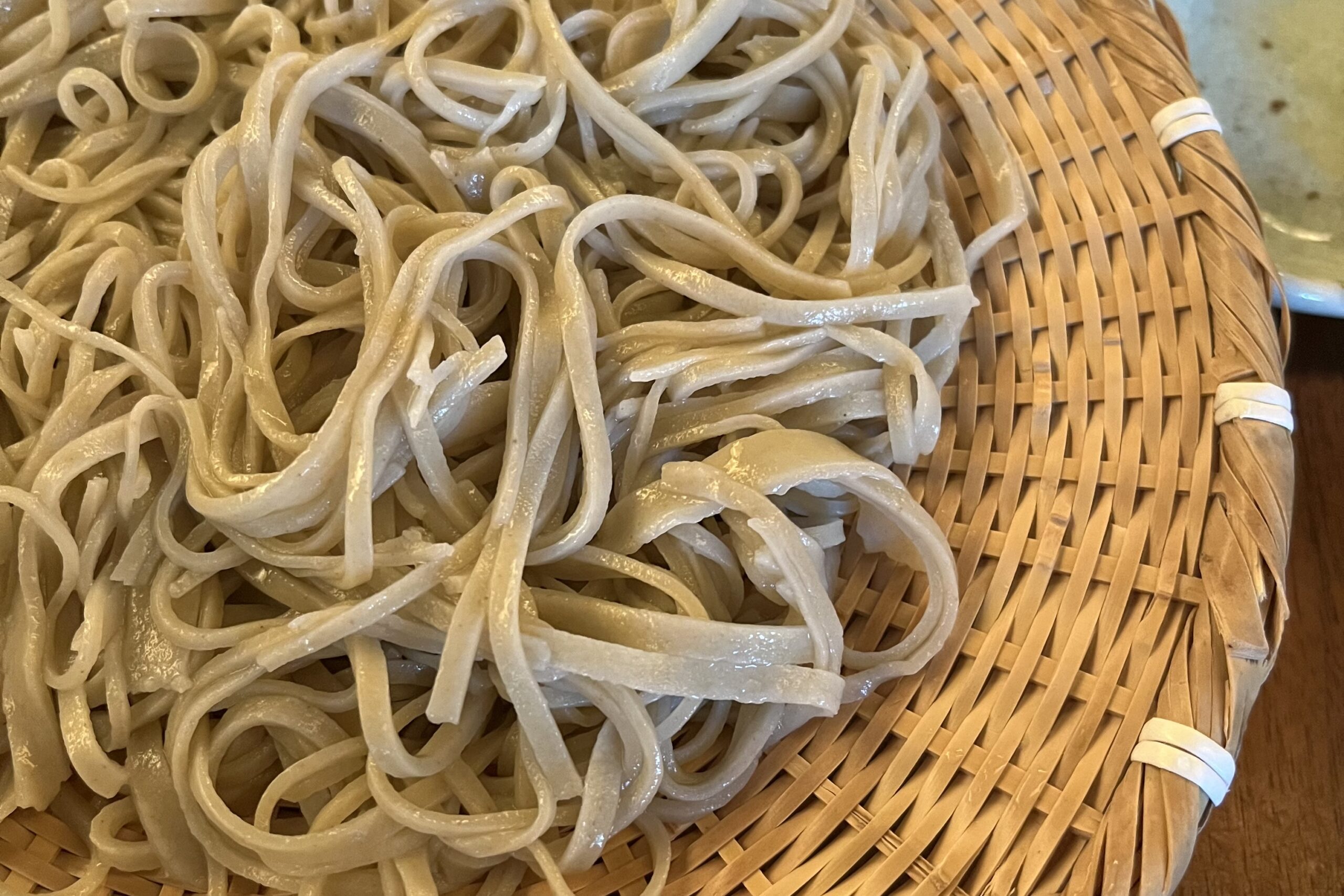 Fresh hand-cut soba noodles